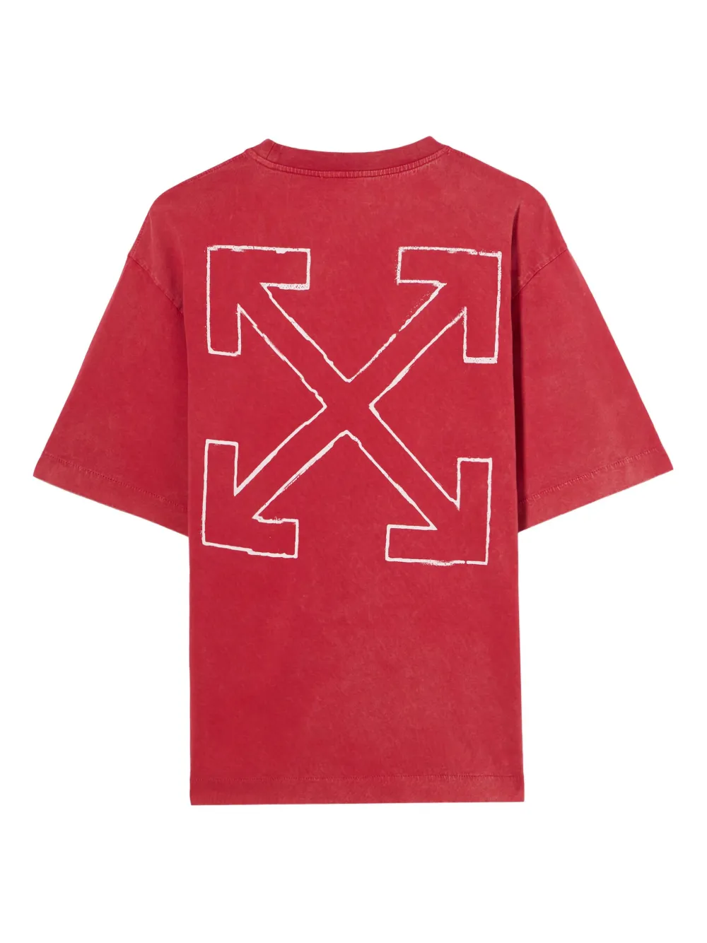 Off-White graphic-print T-shirt - Rood