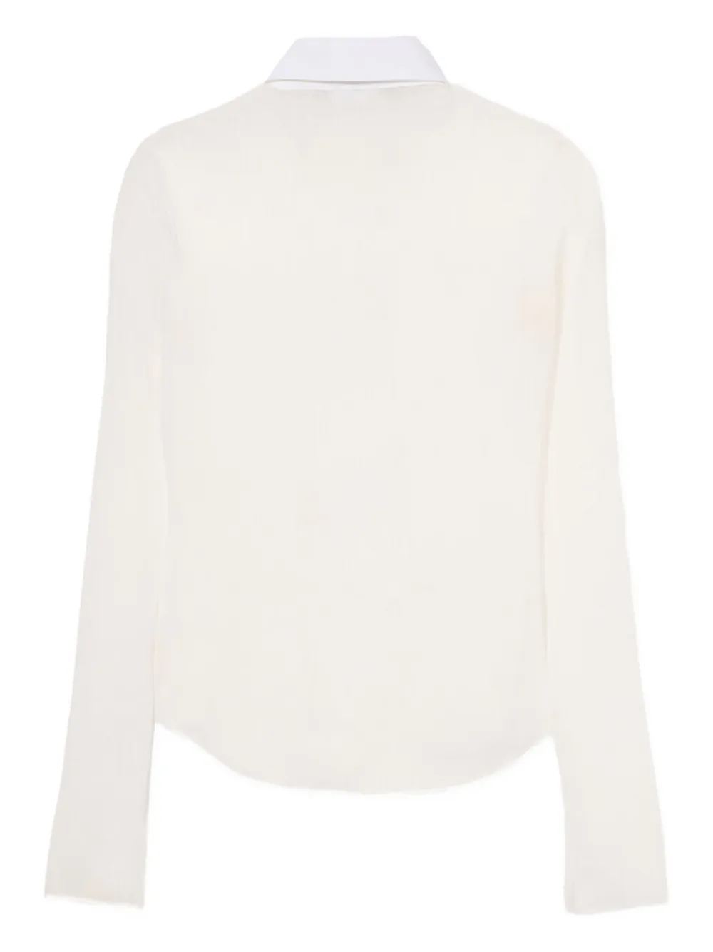 Off-white Long-sleeve Shirt In White