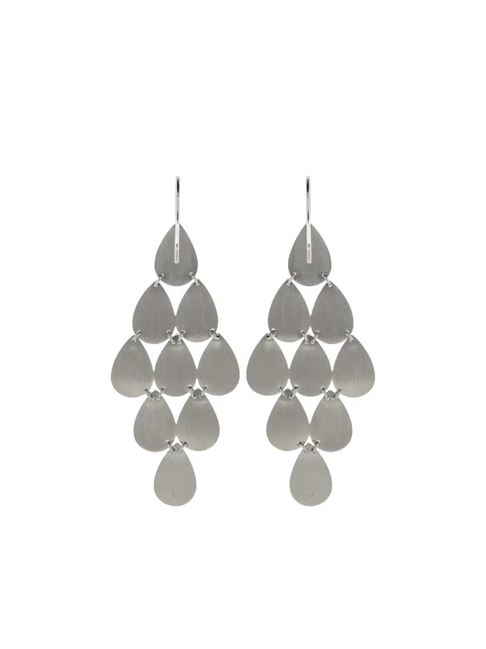 Irene Neuwirth 18k Rose Gold Drop Chandelier Earrings In Silver