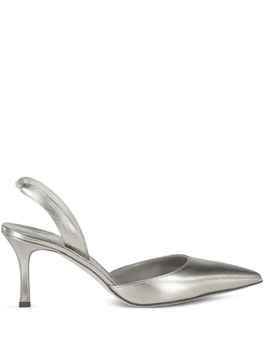 Manolo Blahnik 70 mm Carolyne slingback pumps Zilver