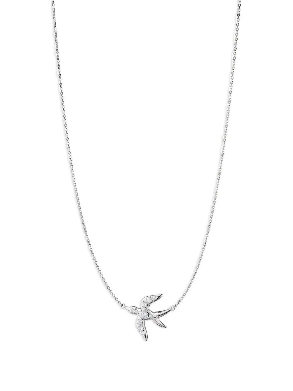MONICA RICH KOSANN Collana White Sapphire Freedom Swallow - Argento