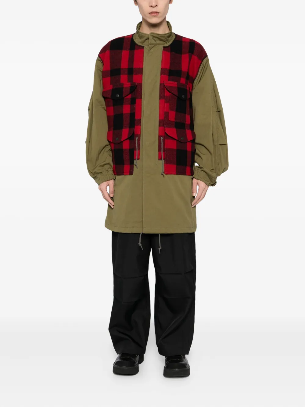 Junya Watanabe MAN checked fishtail parka | Parkas | Image 2