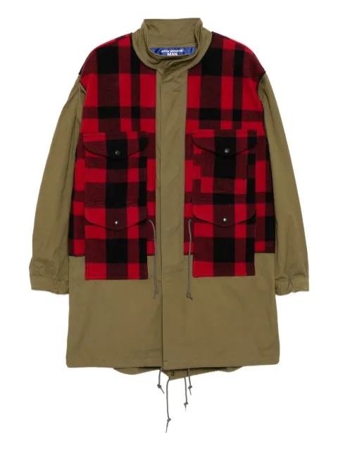 Junya Watanabe MAN checked fishtail parka