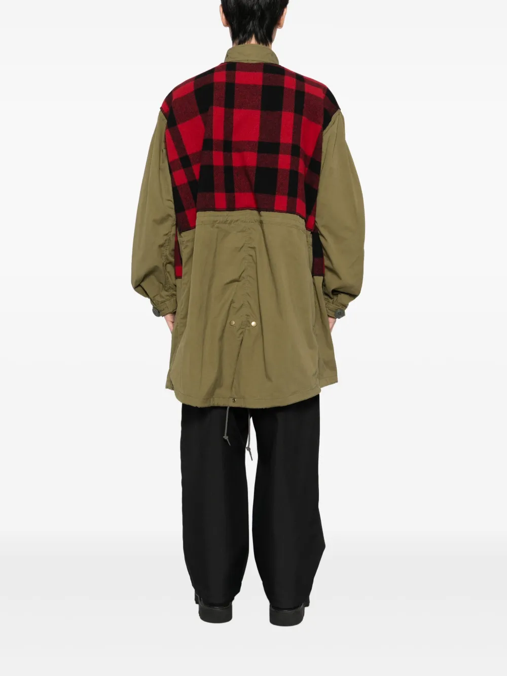 Junya Watanabe MAN Geruite parka Rood