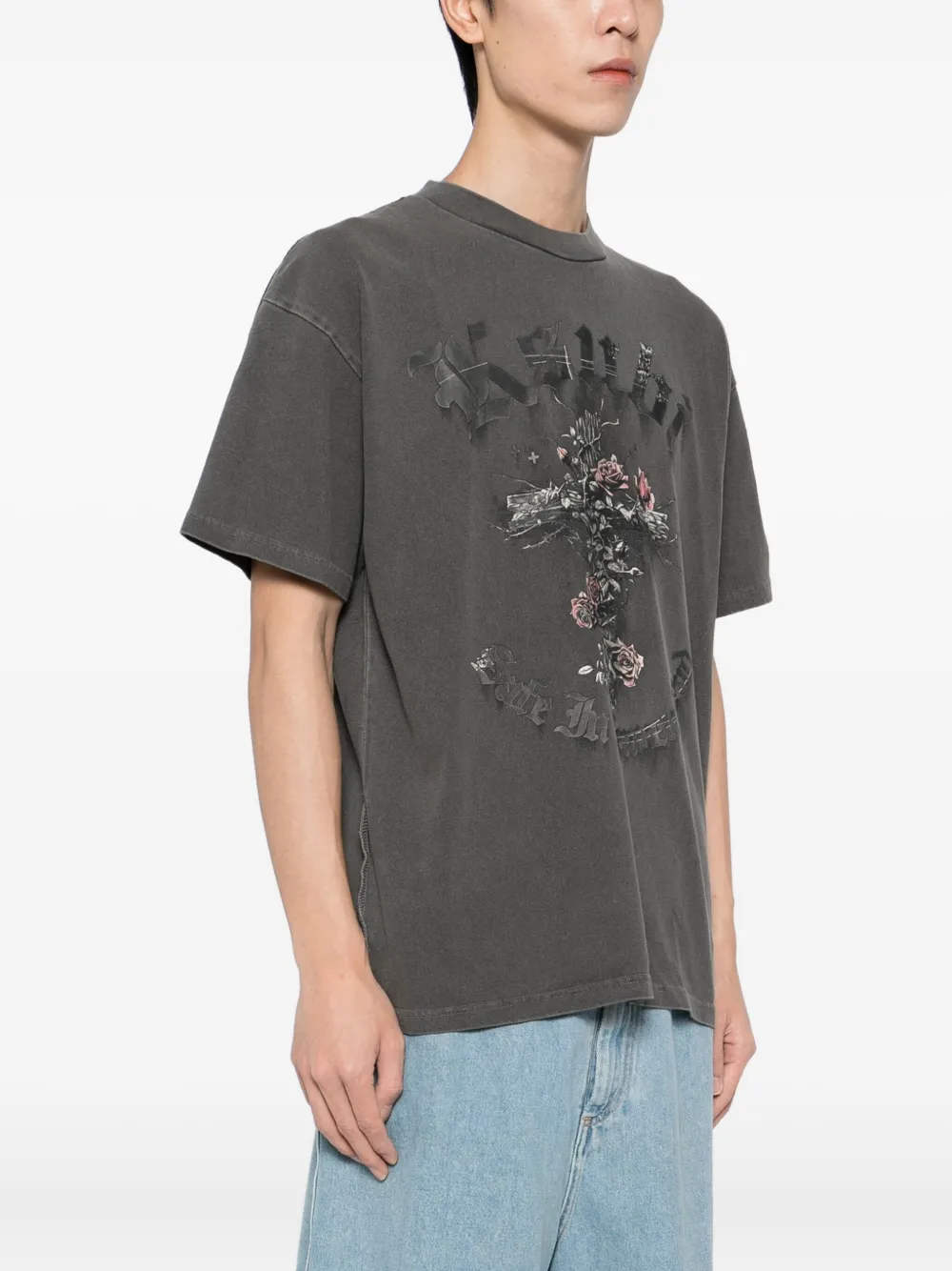 Ksubi Thorned Ekcess T-shirt Grijs
