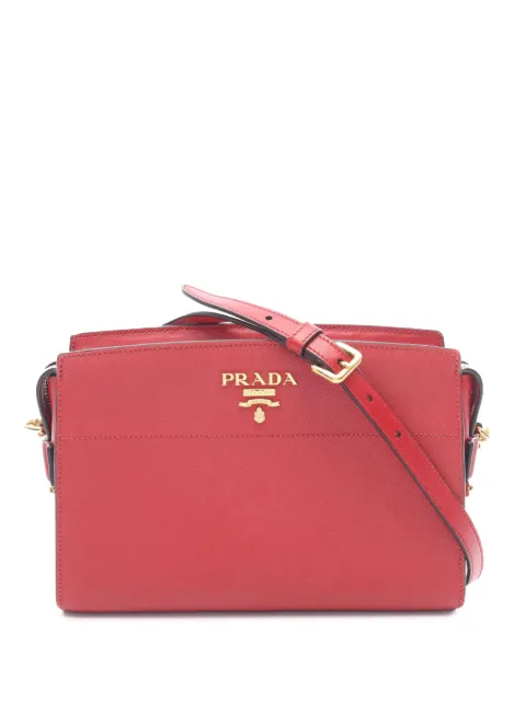 Prada Pre-Owned 2010-2025 Saffiano and City Calf Esplanade crossbody bag