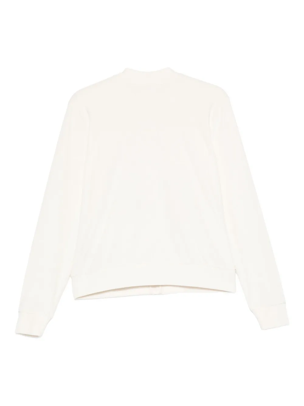 Emporio Armani Zip-up Sweater In White