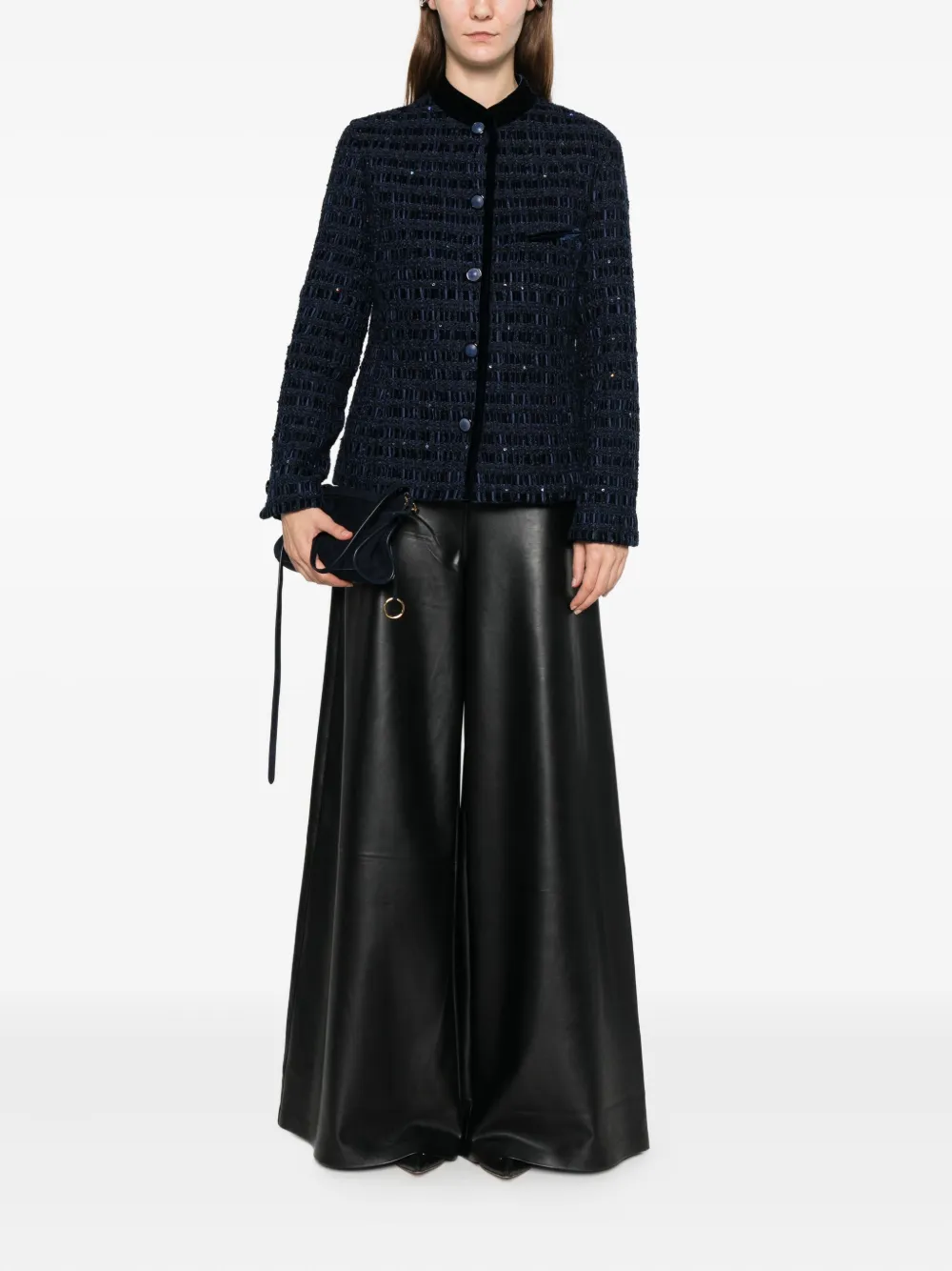 Emporio Armani button embellished jacket | Fitted Jackets | Image 2