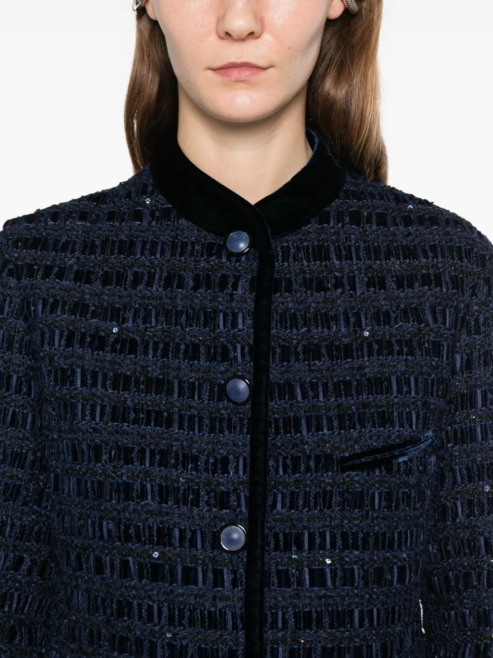 Emporio Armani Jack verfraaid met knopen Blauw