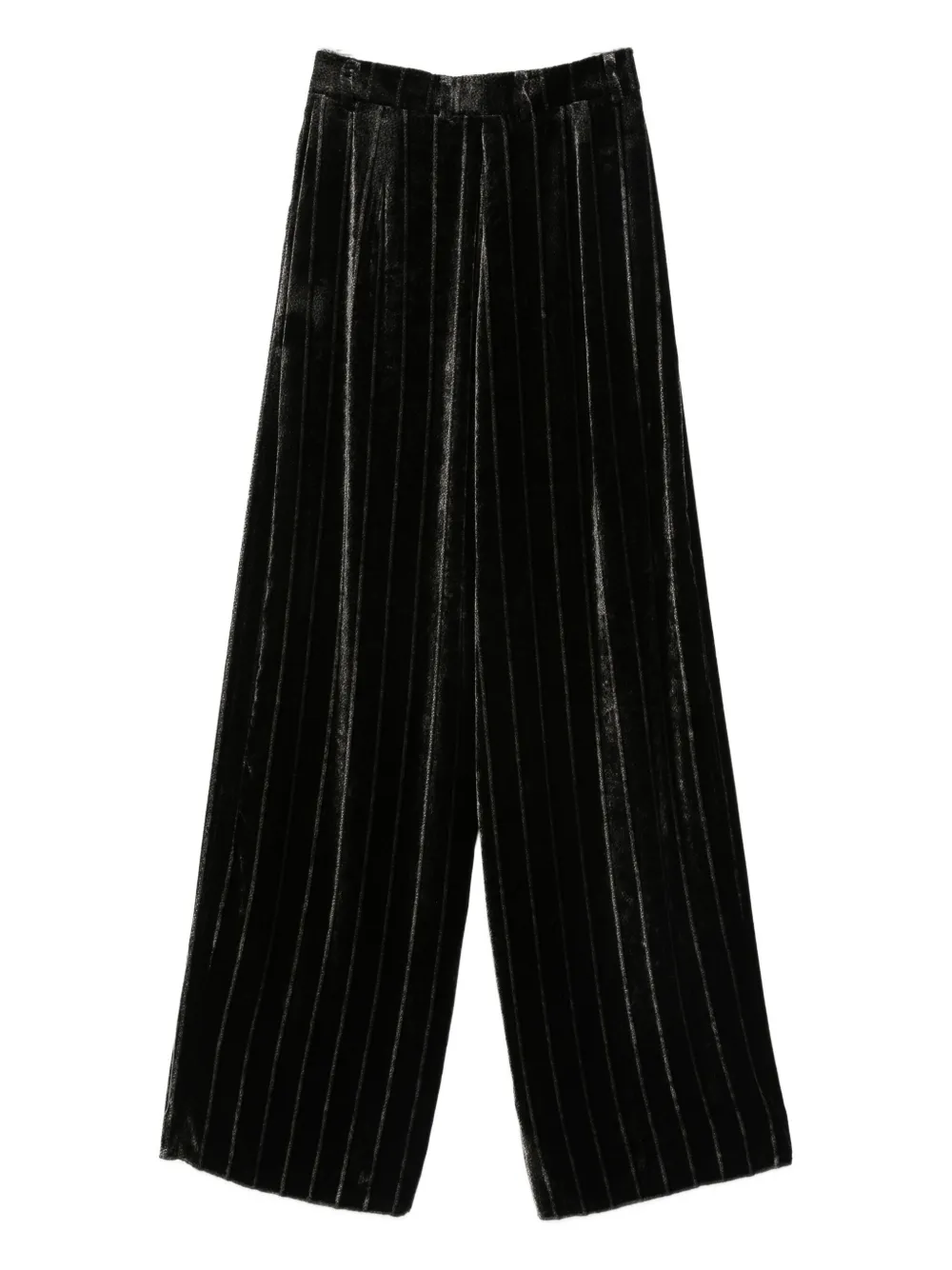 Emporio Armani Gestreepte broek - Zwart