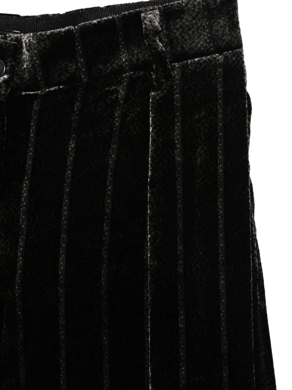 Emporio Armani Gestreepte broek Zwart