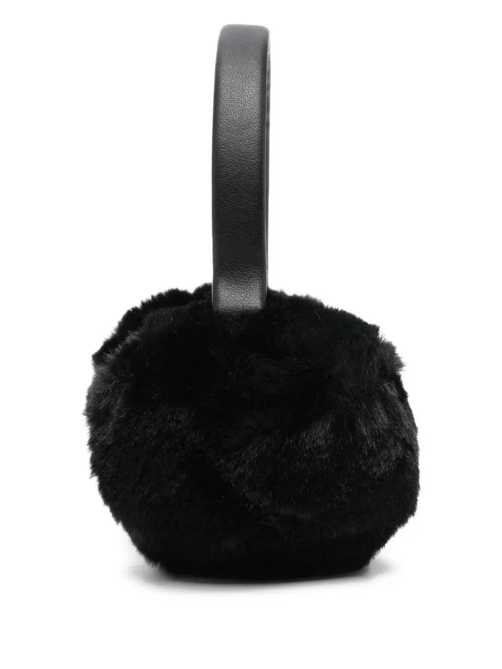 Apparis Oorwarmers van imitatiebont Zwart