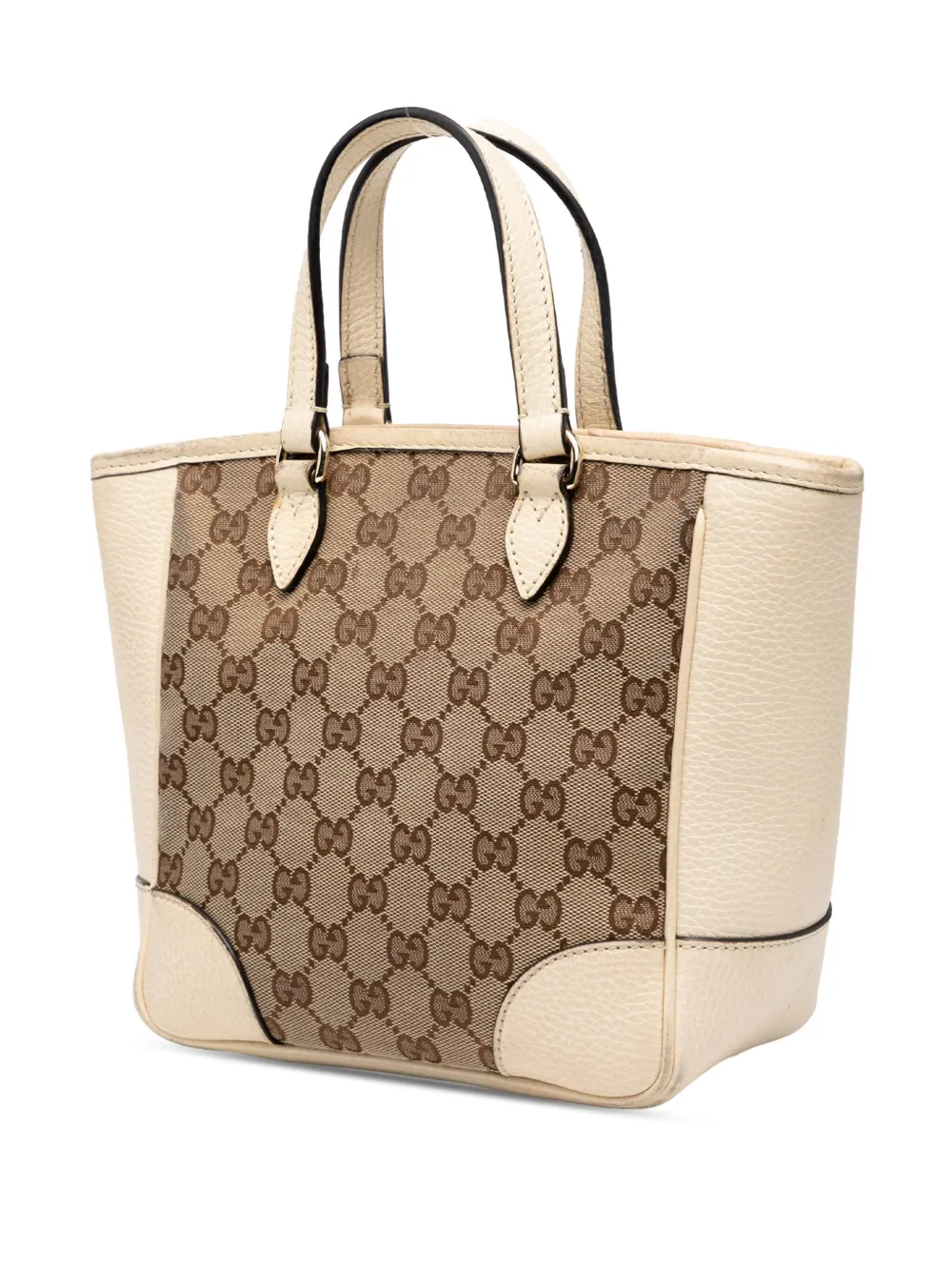 Pre-owned Gucci 2000-2015 Small Gg Canvas Bree Satchel In Brown