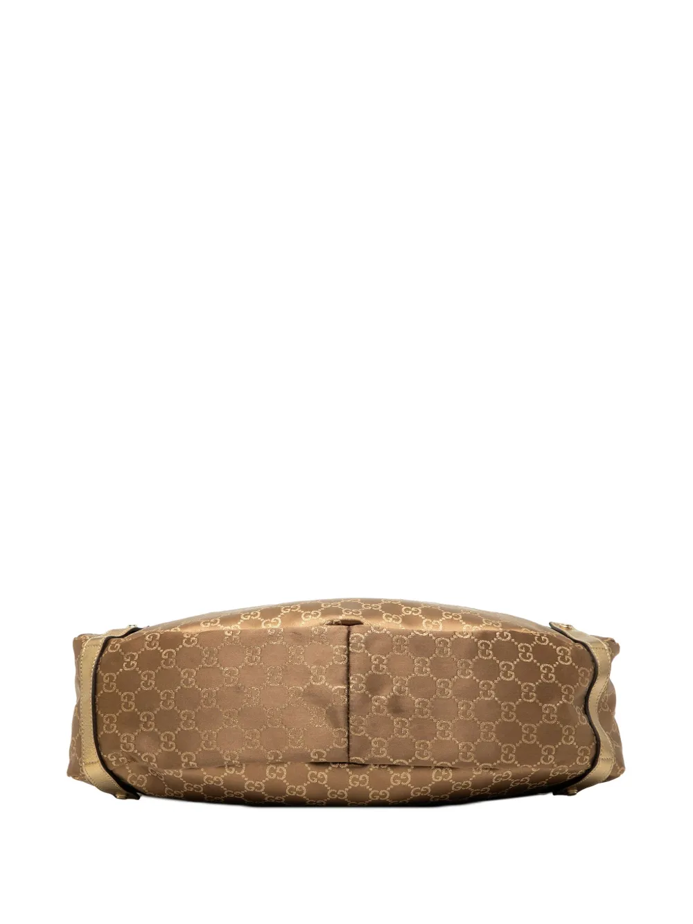 Pre-owned Gucci 2000-2015 Gg Canvas Abbey D Ring Tote Bag In Brown