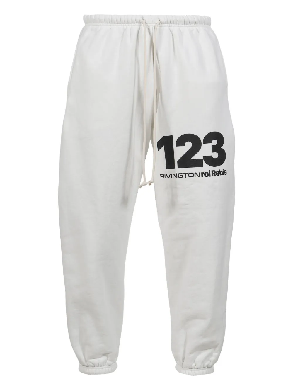 RRR123 drawstring track pants | White | Image 1