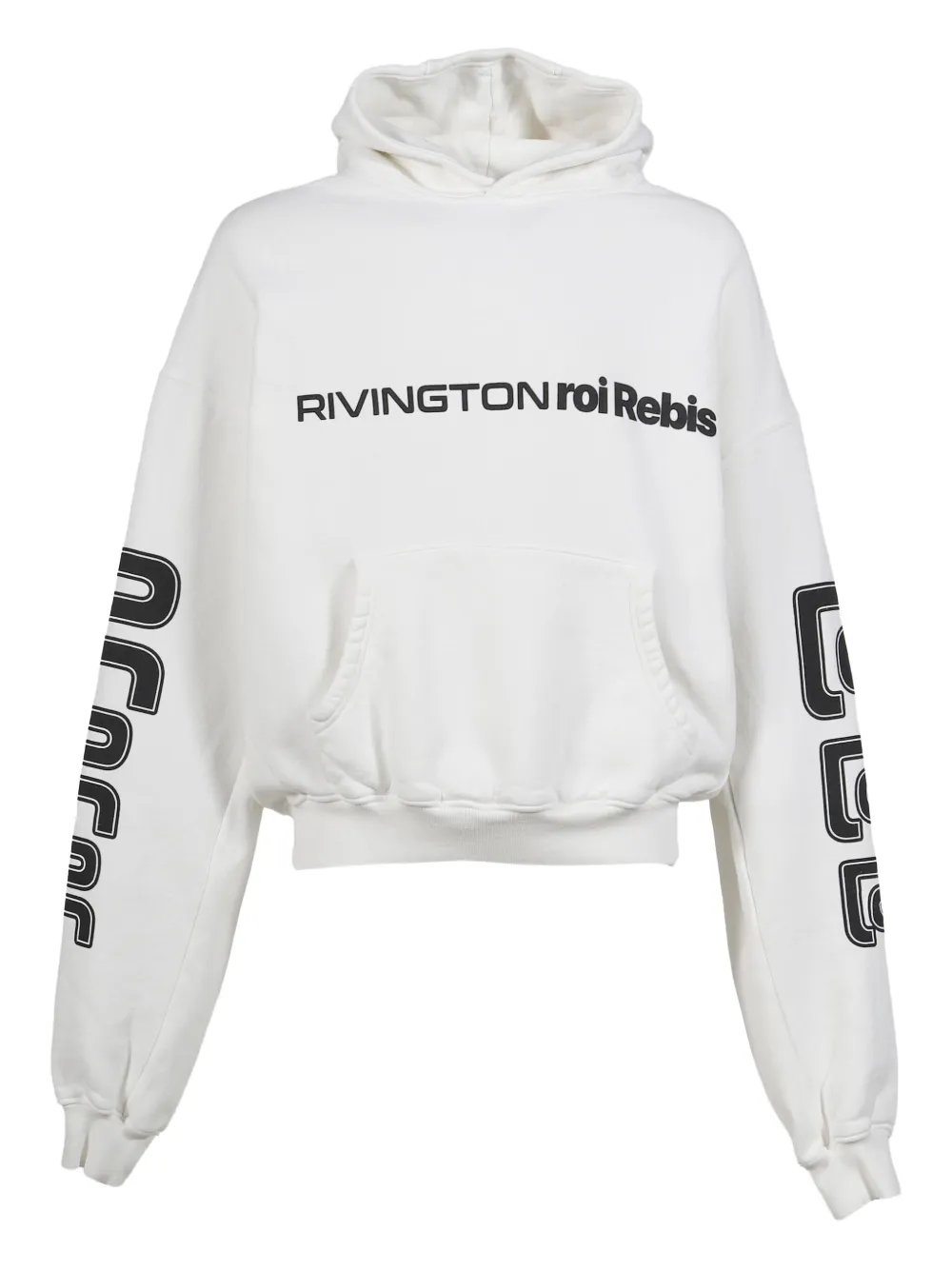 RRR123 logo-print hoodie | White | Image 1