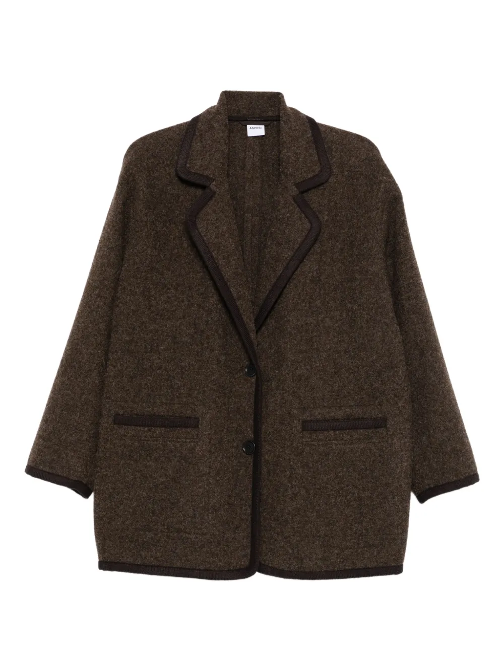 ASPESI chamarra con ribete de bolsillo | marrón | Image 1