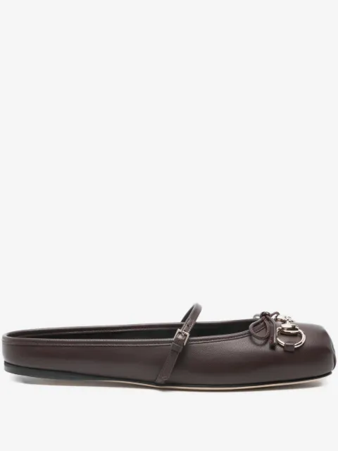 Gucci horsebit strap ballet flats