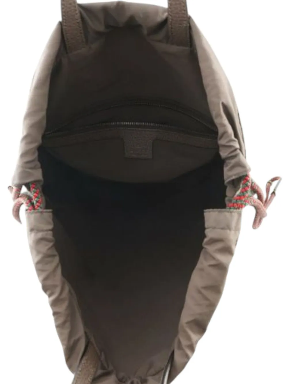 Pre-owned Gucci 2000-2015 Gg Supreme Neo Vintage Drawstring Backpack In Brown