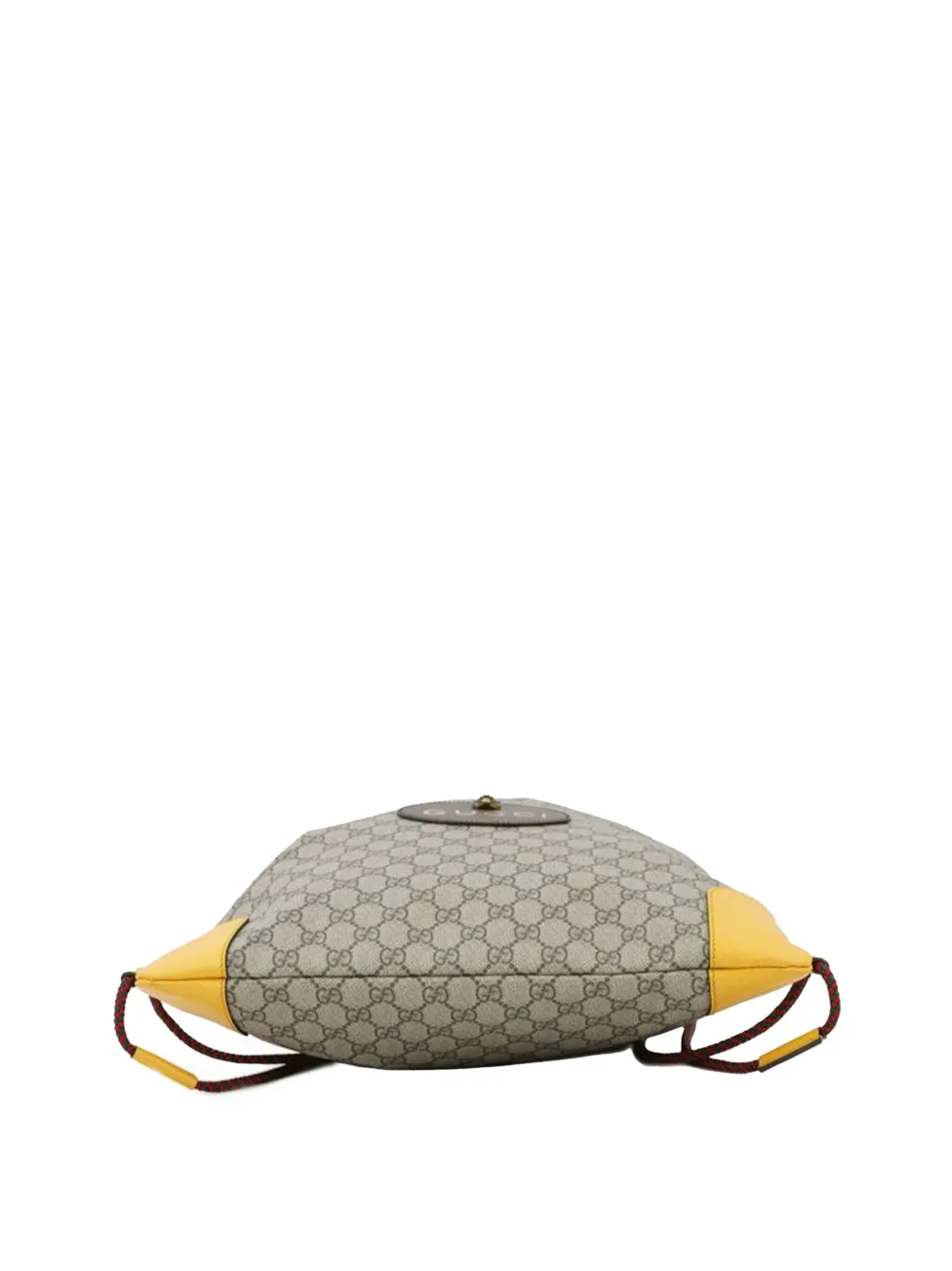 Pre-owned Gucci 2000-2015 Gg Supreme Neo Vintage Drawstring Backpack In Brown