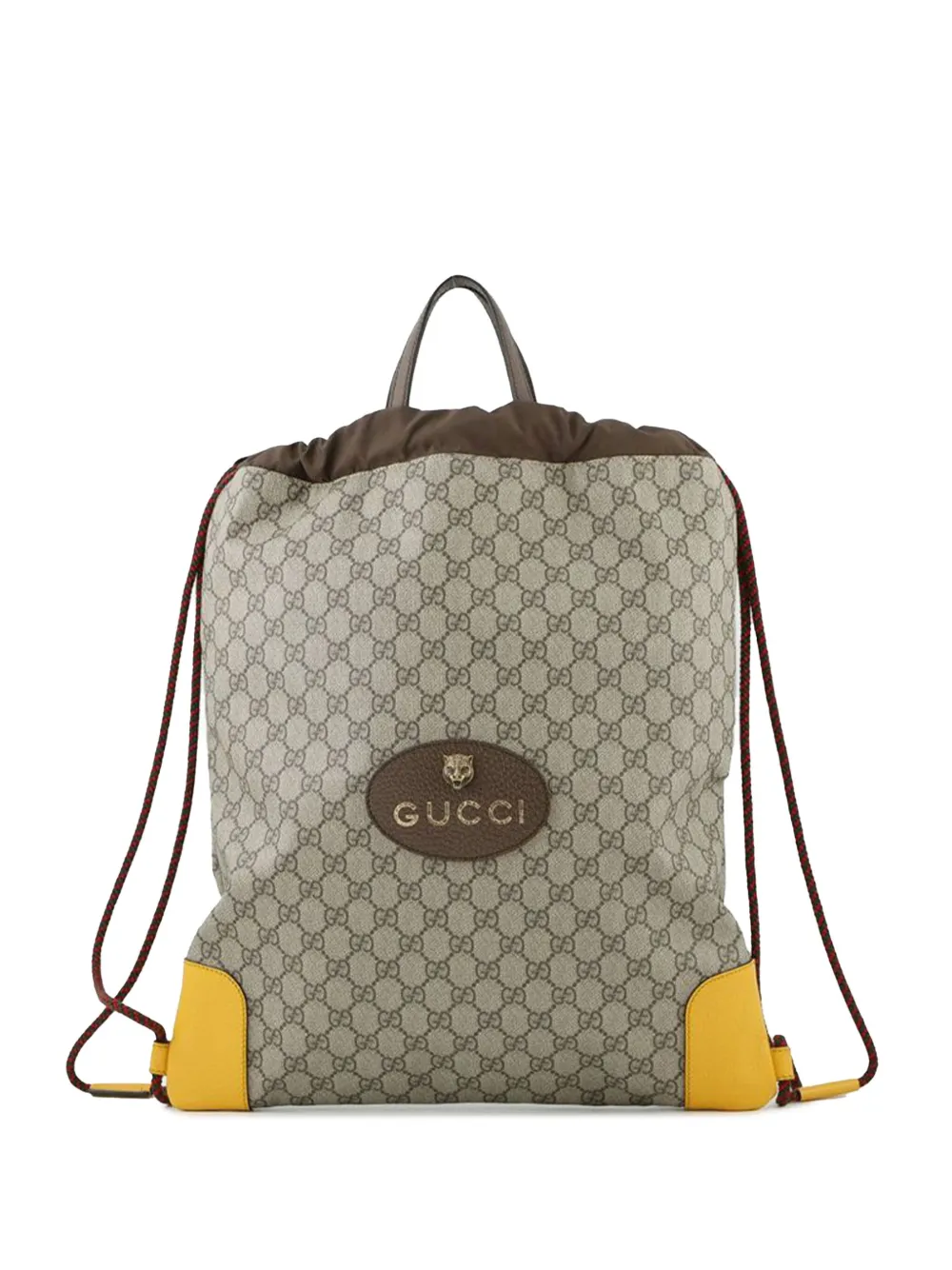 Gucci Pre-Owned 2000-2015 GG Supreme Neo Vintage Drawstring backpack | Brown | Image 1