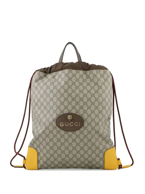 Gucci Pre-Owned mochila Neo Vintage con motivo GG Supreme con cordones 2000-2015