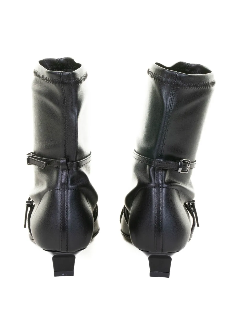 30mm Buckle-Detail Ankle Boots