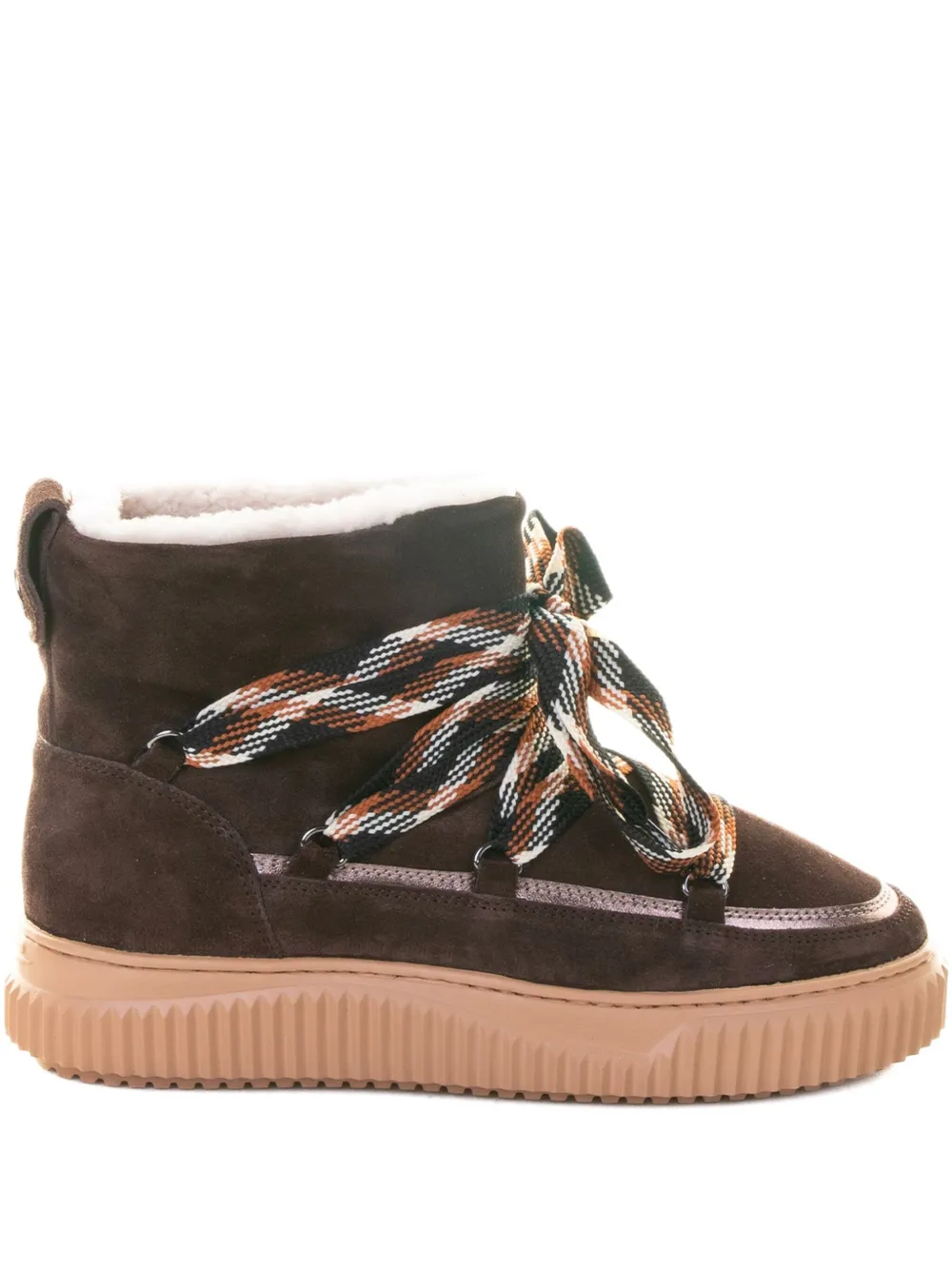 Voile Blanche Cortina Lace-up Boots In Brown