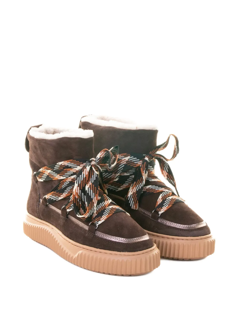 Voile Blanche Cortina Lace-up Boots In Brown