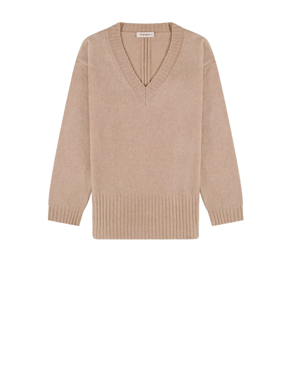 Kangra Cashmere V-neck Sweater In Neutral