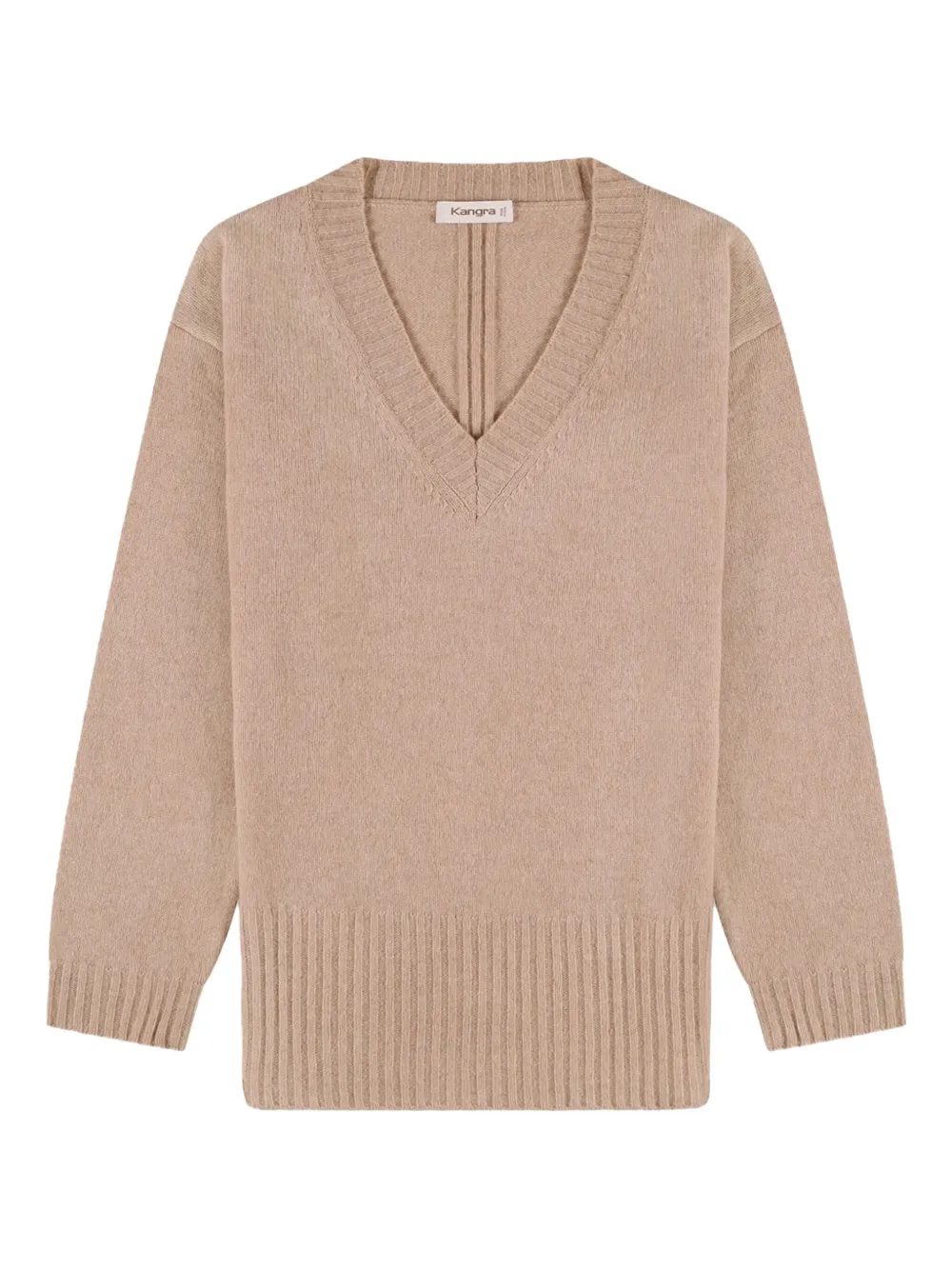 Kangra Cashmere V-neck Sweater In Neutral