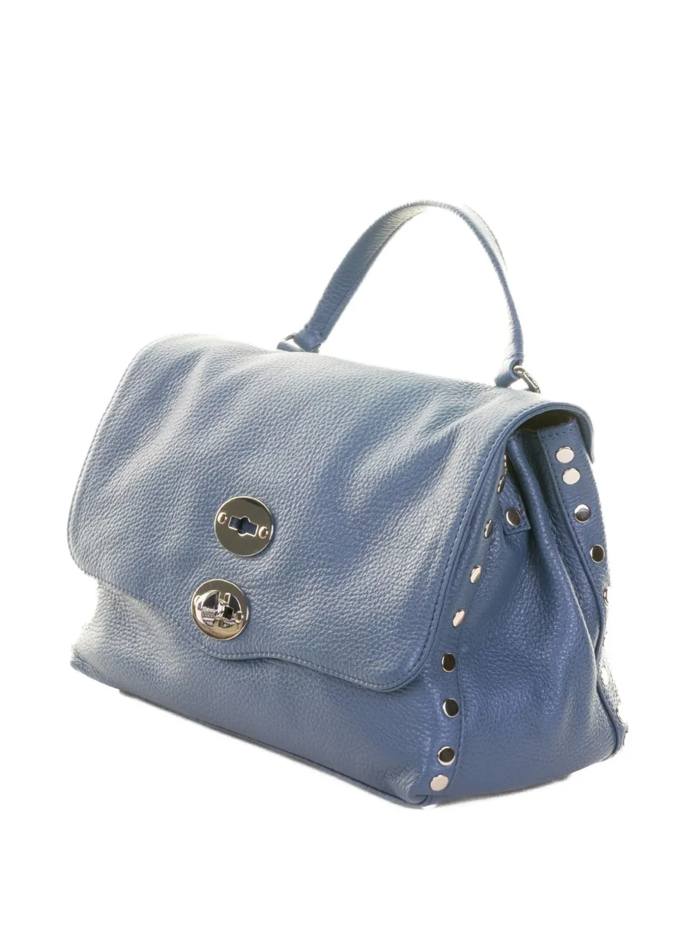 Zanellato Postina kleine leren shopper Blauw