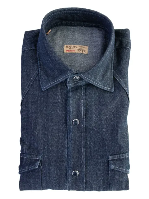 Barba pocket-detail shirt