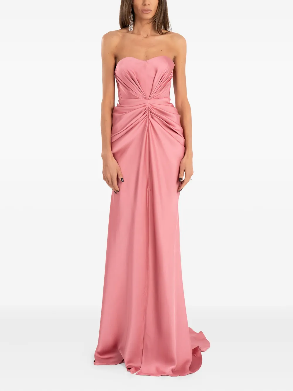 Ana Radu strapless maxi dress - Roze