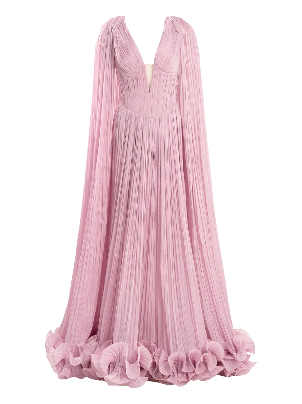 Ana Radu ラッフル マキシドレス - ピンク Ana Radu ラッフル マキシドレス - ピンク