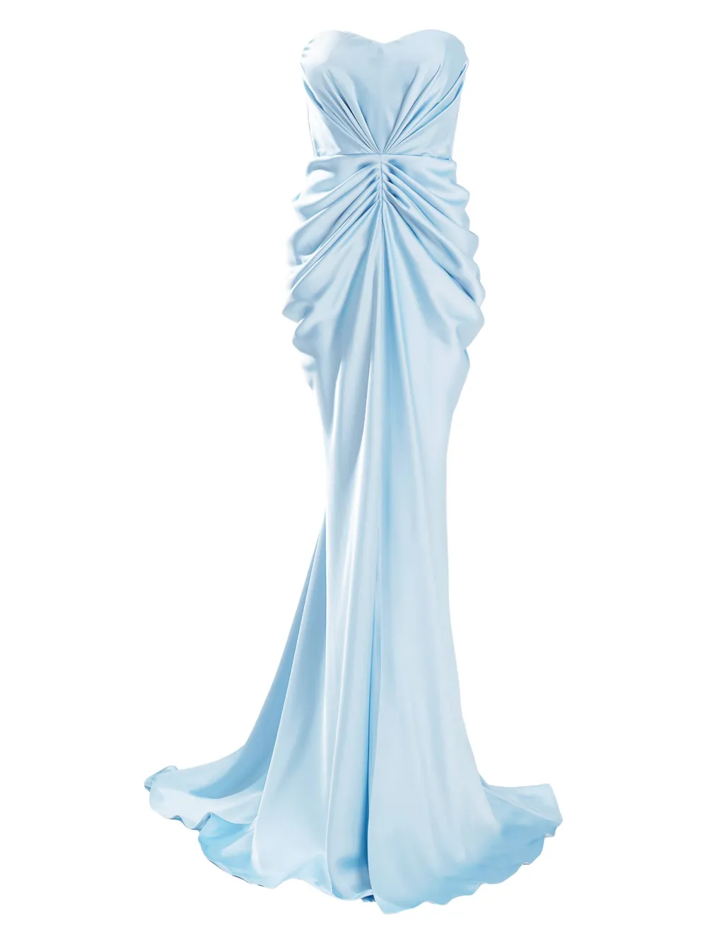 Ana Radu ストラップレス マキシドレス - ブルー Ana Radu ストラップレス マキシドレス - ブルー