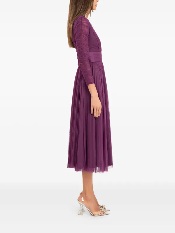 off the shoulder formal midi dress Tulle Midi Simple Wedding Dress Millie
