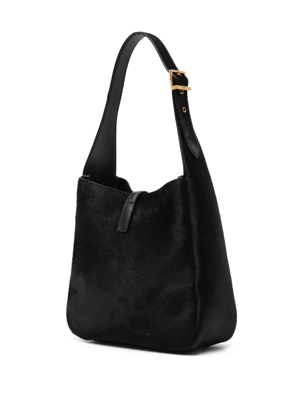 Saint Laurent Schoudertas met gespdetail Zwart