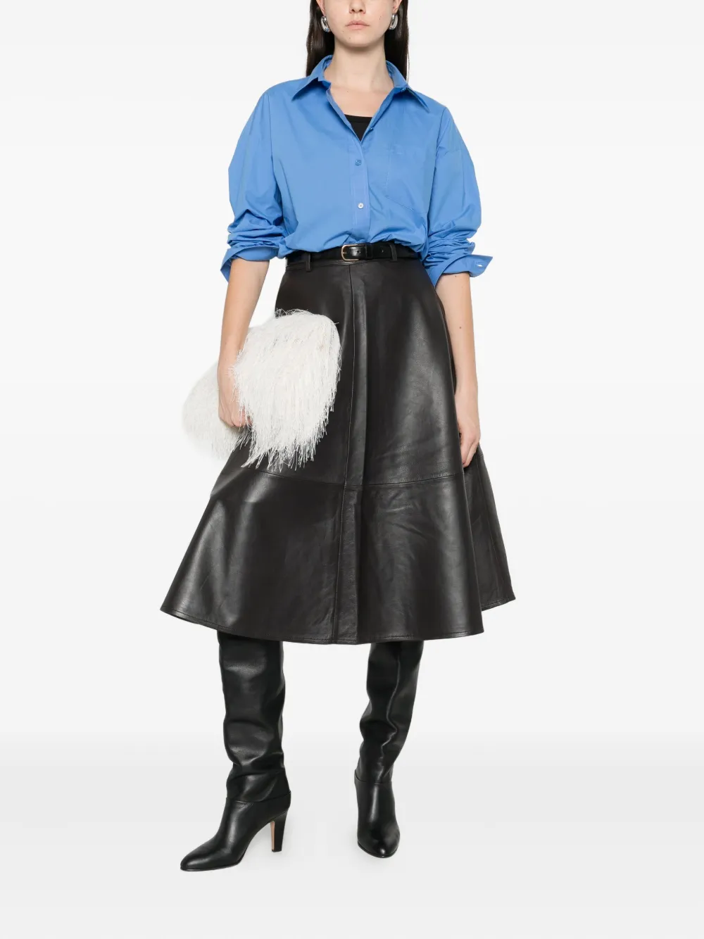 The Frankie Shop Blouse met lange mouwen - Blauw