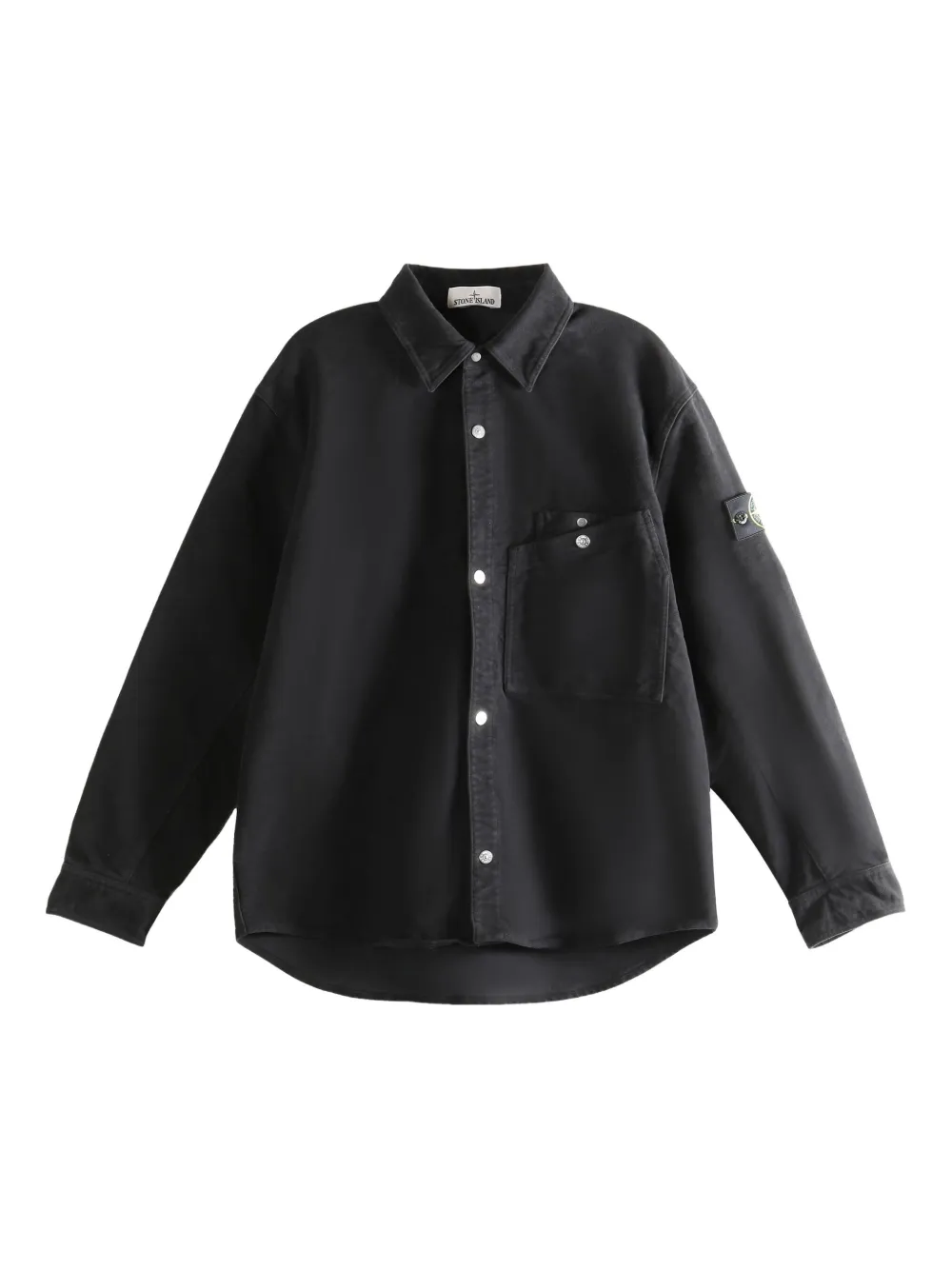Stone Island camisa con botones | negro | Image 1