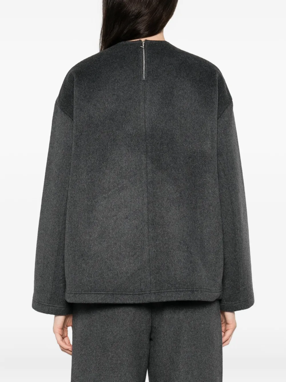 The Frankie Shop Sweater met ronde hals Grijs