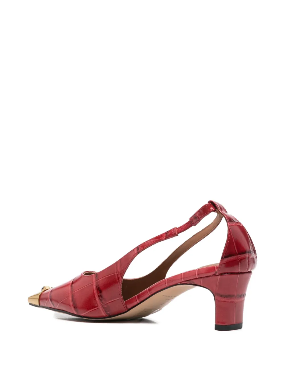 Kurt Geiger London 55 mm pumps met krokodillen-reliëf Rood