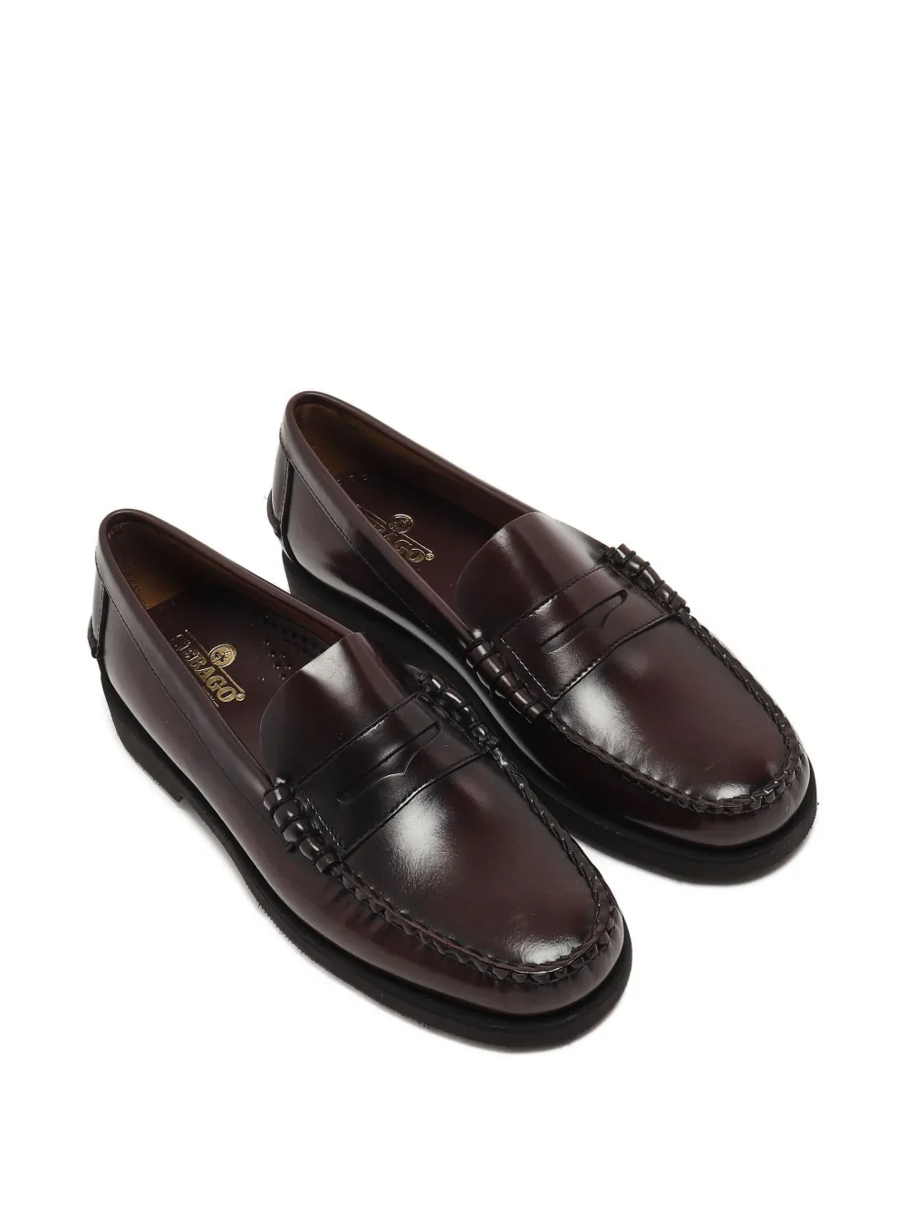 Sebago Dan Po leather penny loafers - Bruin