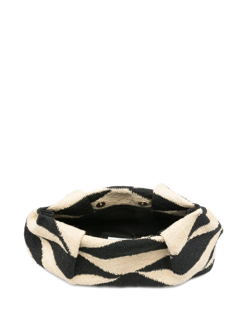 Sensi Studio Small Sisal Geometric Clutch Bag In Neutral