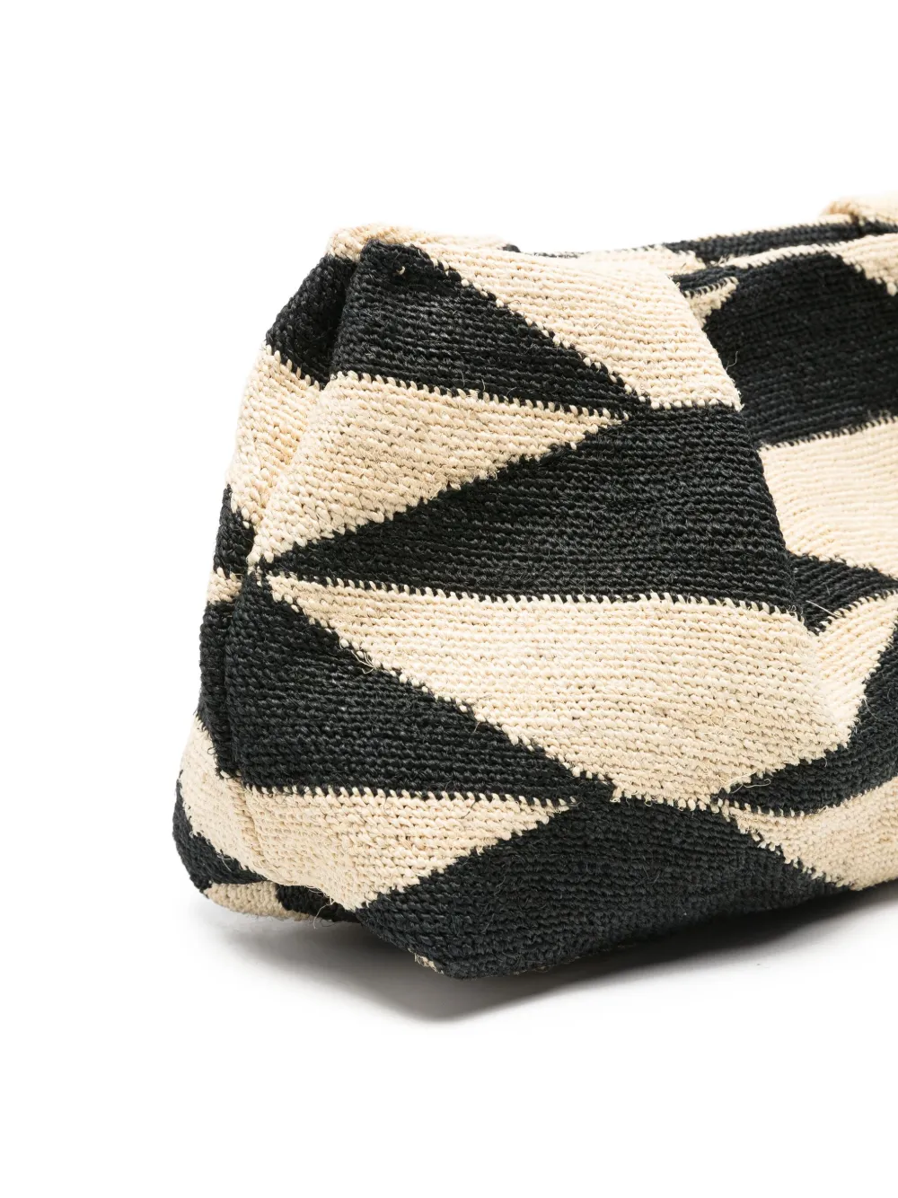 Sensi Studio Sisal kleine geometrische clutch Beige
