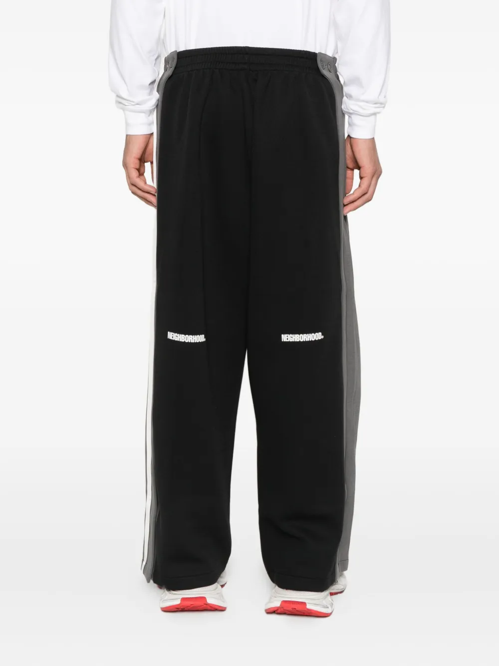 Y-3 Logo-detail Track Trousers In Black