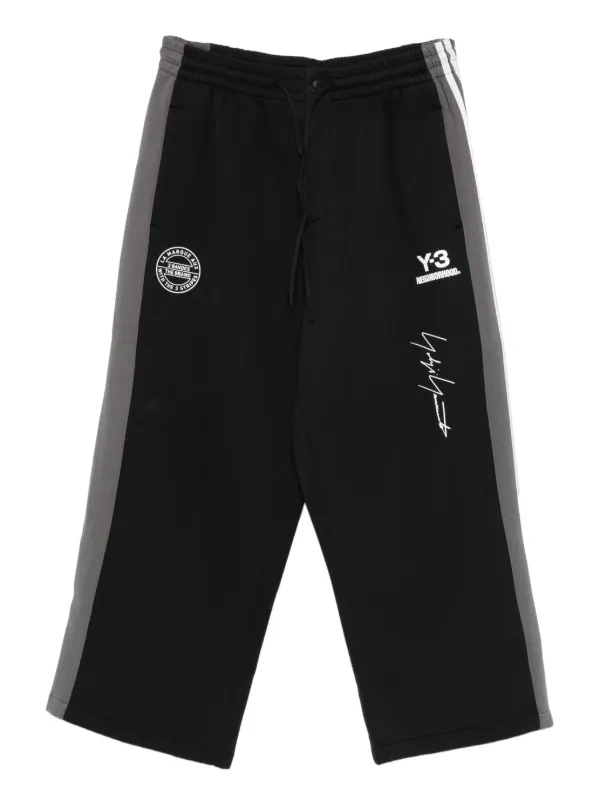 Y-3 ロゴディテール トラックパンツ | ブラック | FARFETCH JP