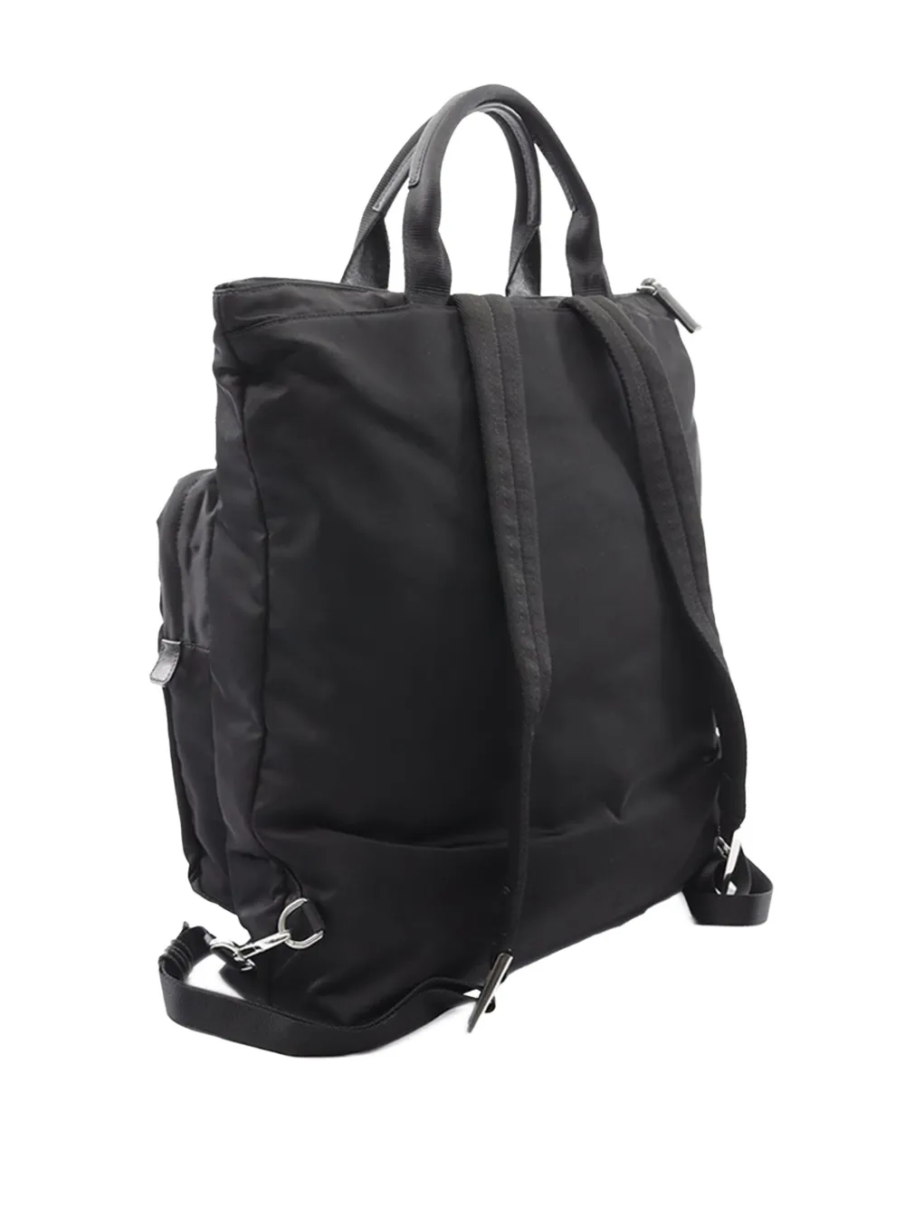 Pre-owned Prada 2013-2025 Tessuto Montagna Tote Backpack In Black