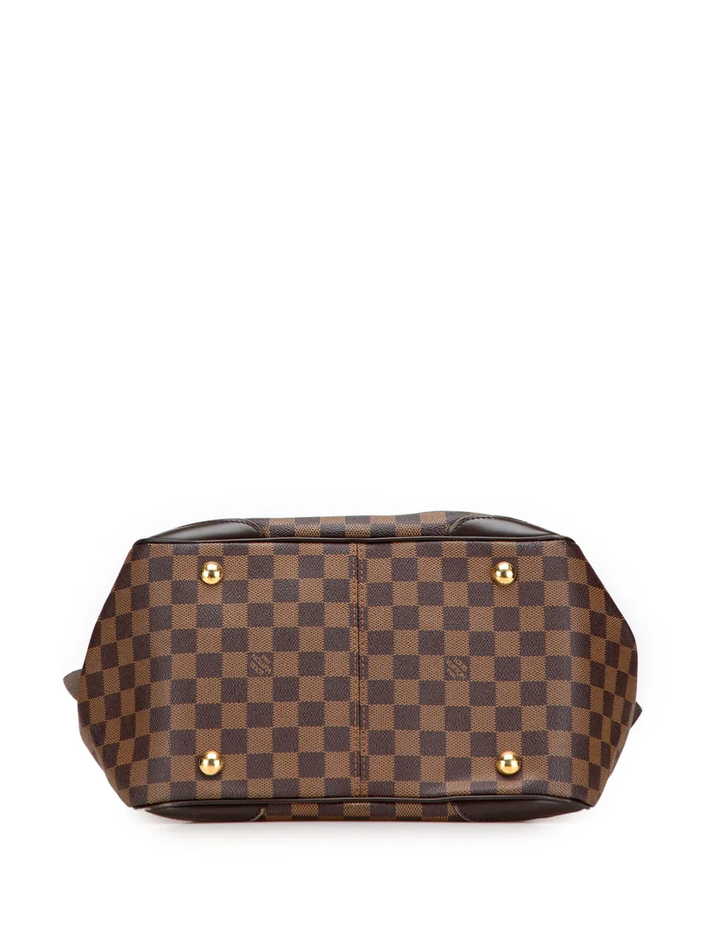 Pre-owned Louis Vuitton 2010 Damier Ebene Verona Mm Shoulder Bag In Brown