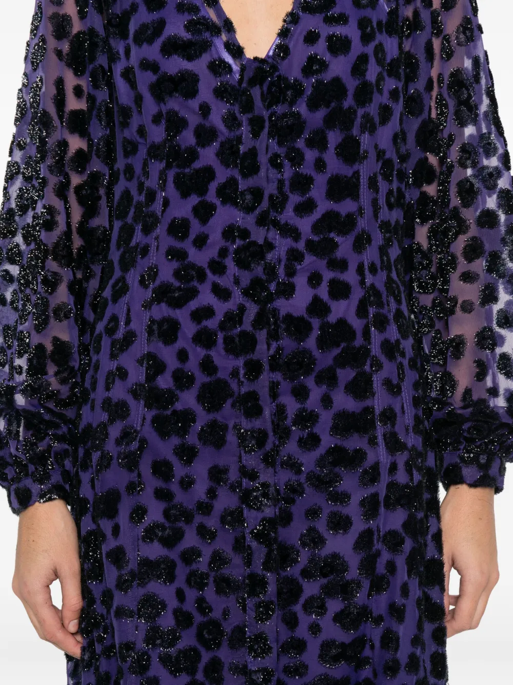 Miau By Clara Rotescu Martinez Dress In Purple